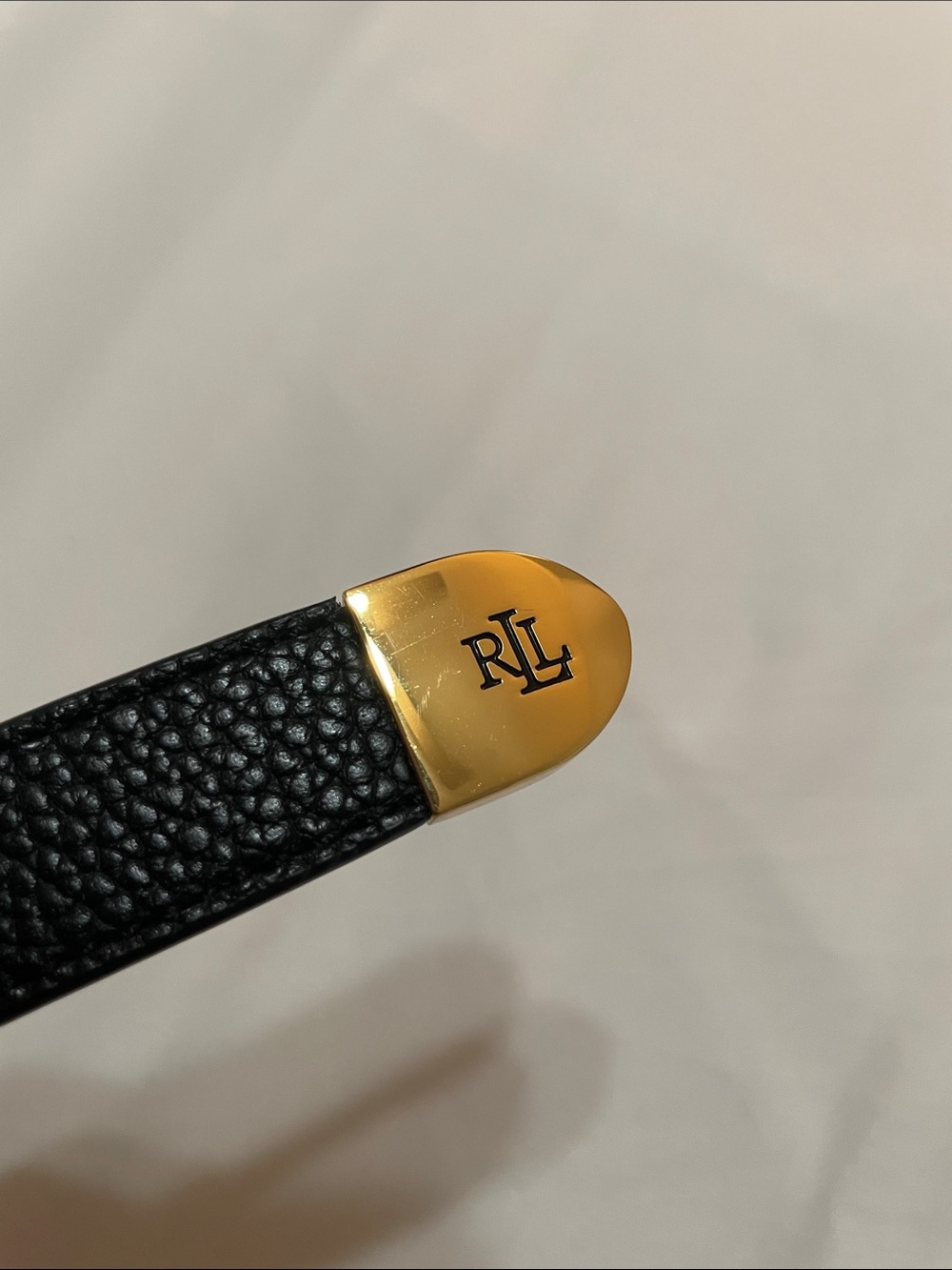 Lauren Ralph Lauren Women’s Pebbled Logo-Tipped Pebbled Leather Belt - Picture 15 of 17